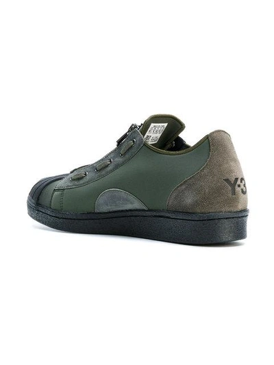 Shop Y-3 Super Zip Sneakers - Green