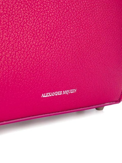 Shop Alexander Mcqueen Box Bag - Pink & Purple