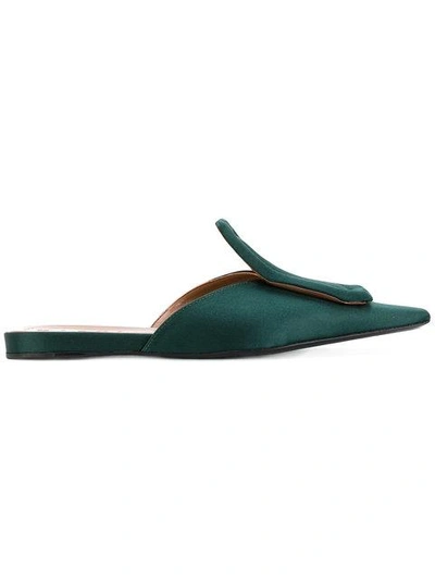 Shop Marni Square Toe Mules - Green