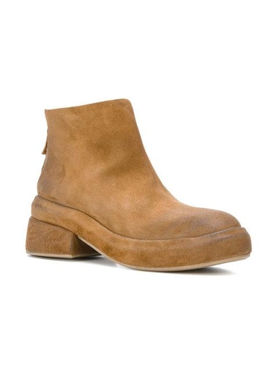 Shop Marsèll Chunky Sole Boots In Nude & Neutrals