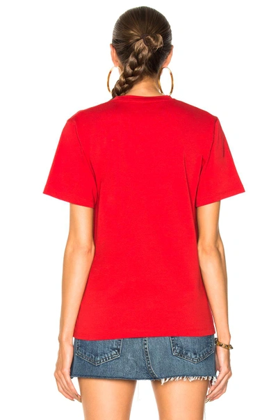 Shop Victoria Beckham Cotton Jersey Minnie Mouse Tee In Red