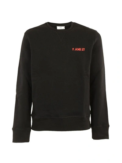 Shop Ami Alexandre Mattiussi Ami Family Sweatshirt In Black