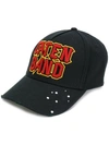 Dsquared2 Caten Band Black Fabric Cap In Black