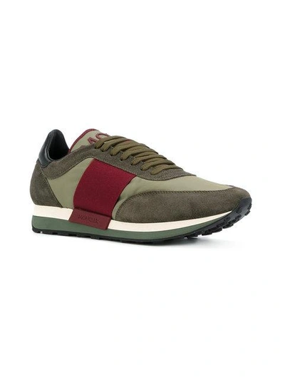 Shop Moncler Horace Sneakers In Green