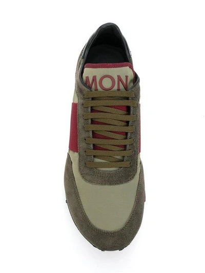 Shop Moncler Horace Sneakers In Green