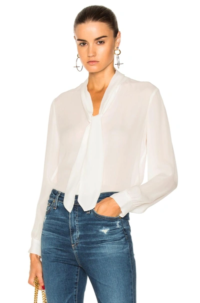 Shop L Agence Gisele Blouse In Ivory