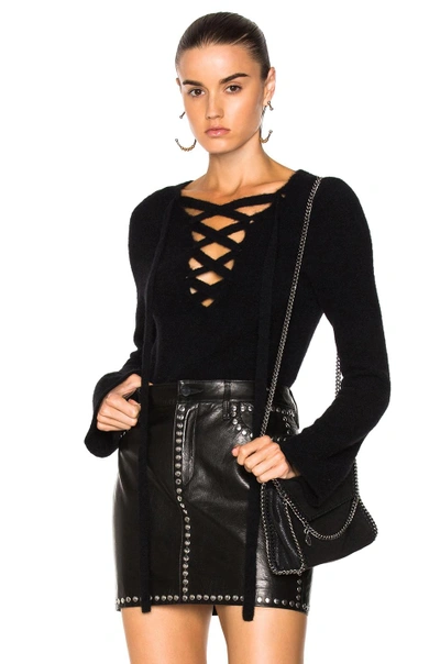Shop L Agence L'agence Candela Sweater In Black
