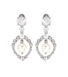 MIU MIU CRYSTAL-EMBELLISHED EARRINGS,P00275871