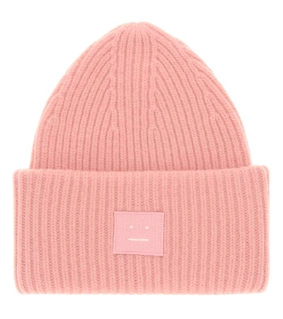 Shop Acne Studios Pansy Wool Hat In Pale Piek