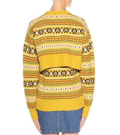 Shop Joseph Wool Sweater In Yellow