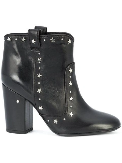 Shop Laurence Dacade Pete Star Stud Ankle Boots - Black