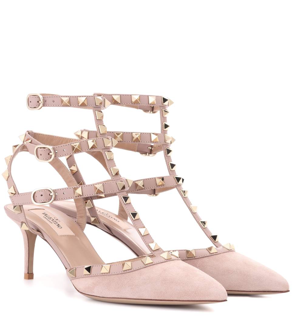 valentino garavani rockstud suede sandals