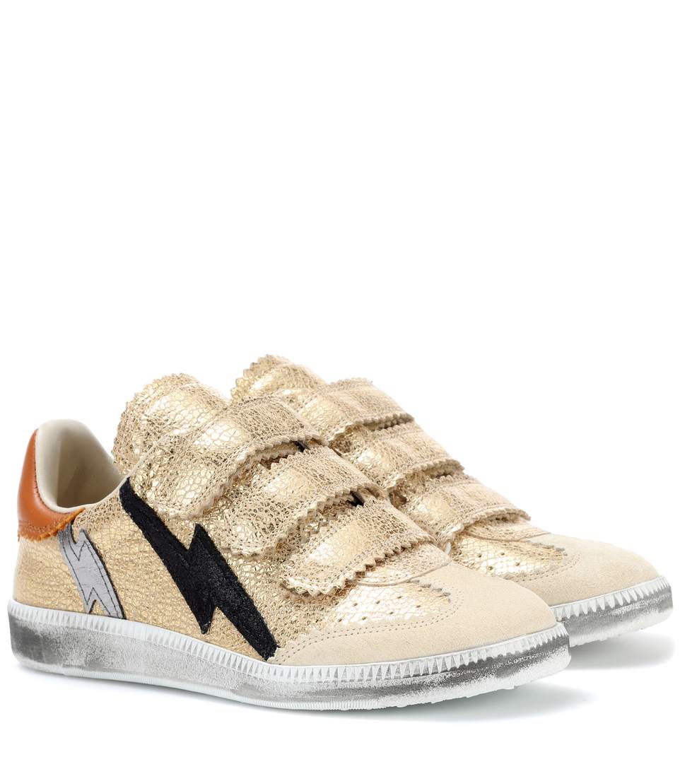 isabel marant metallic sneakers