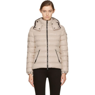 Shop Moncler Beige Down Bady Jacket In *265 Beige