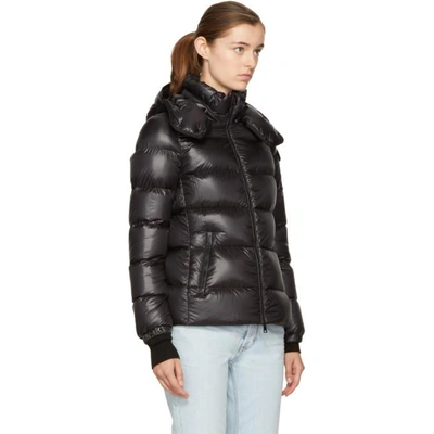 Shop Moncler Black Down Berre Jacket