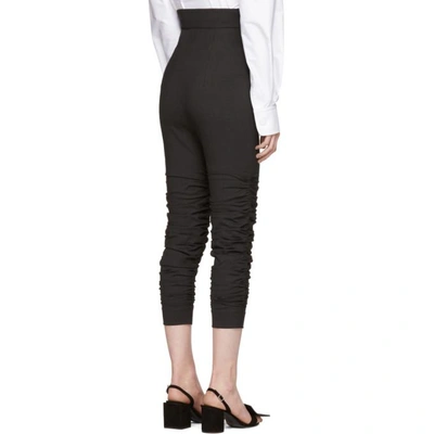 Shop Jacquemus Grey Le Corsaire Fronce Trousers In 14970 Dark Grey