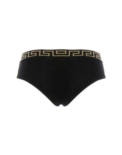 Shop Versace Brief In Black