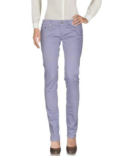 Shop Dondup Casual Pants In Lilac