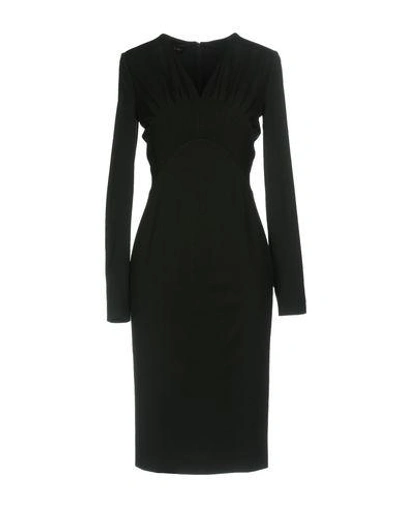 Shop Escada Knee-length Dress In Dark Green