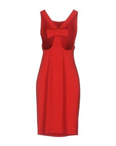 Shop Capucci Knee-length Dresses In Red