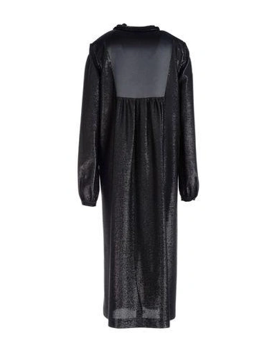 Shop Veronique Branquinho 3/4 Length Dress In Black