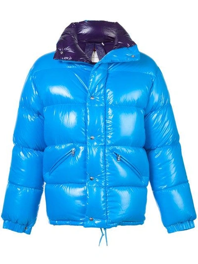 Moncler Dejan Quilted Shell Hooded Down Jacket In Blue | ModeSens