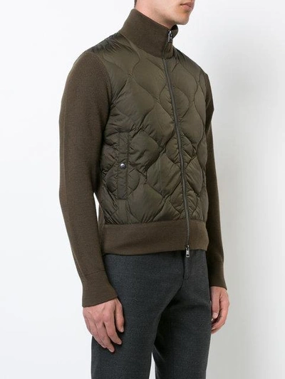 Shop Moncler Stephan Quilted Jacket - Green