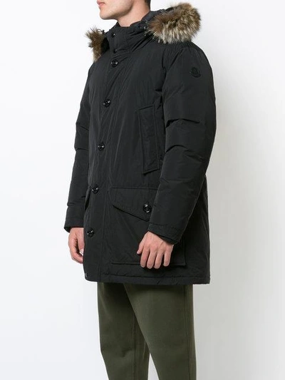 Shop Moncler Rethel Coat - Black