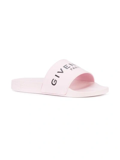 Shop Givenchy Logo Slider Sandals