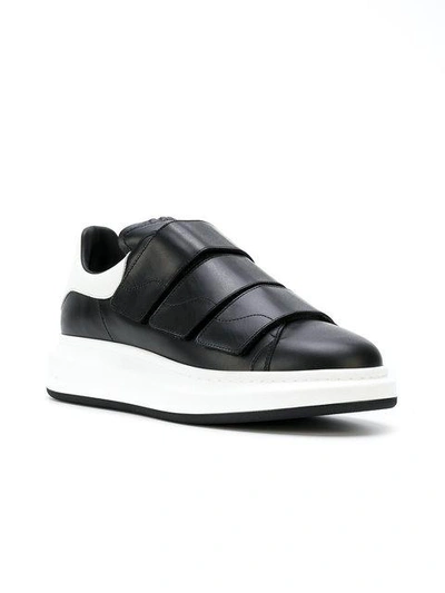 Shop Alexander Mcqueen Extended Sole Sneakers In Black