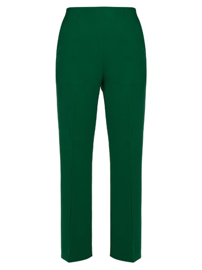 Marni High-rise Kick-flare Stretch-wool Trousers In Green | ModeSens