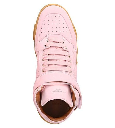 Shop Givenchy Tyson High-top Nubuck Sneakers In Pink