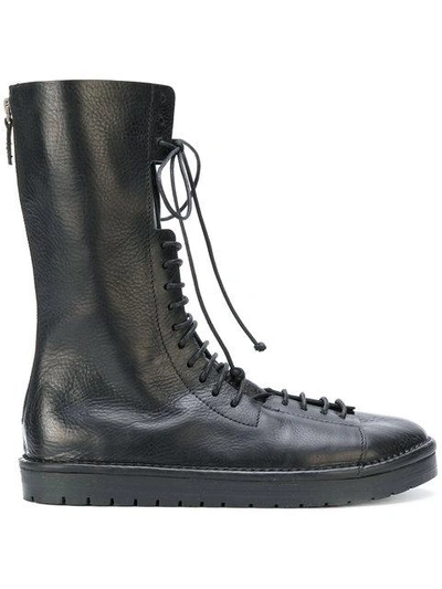 Shop Marsèll Lace-up Boots - Black