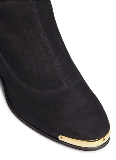 Shop Giuseppe Zanotti 'nicky' Suede Sock Boots