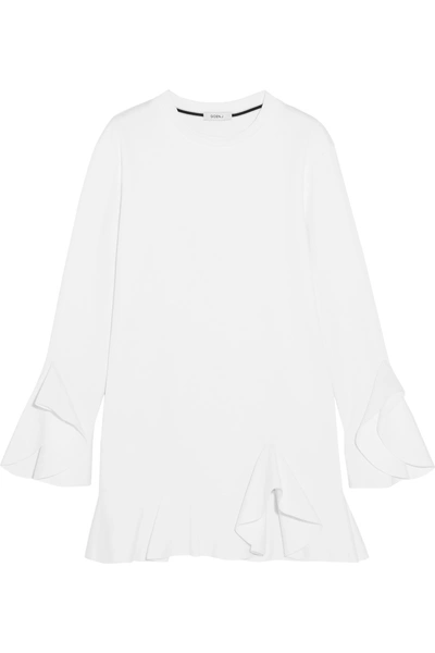 Goen J Ruffled Cotton-jersey Mini Dress