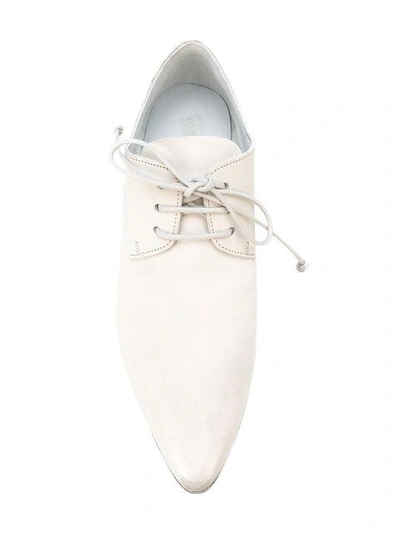 Shop Marsèll Pointed Toe Derbys In White