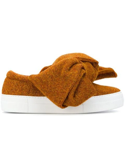 Shop Joshua Sanders Slip-on Sneakers With Bow