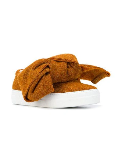 Shop Joshua Sanders Slip-on Sneakers With Bow