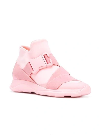 Shop Christopher Kane Safety Buckle Hi-top Sneakers