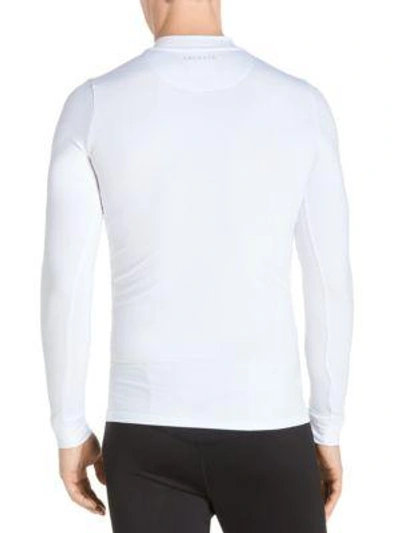 Shop Lacoste Long-sleeve Top In White