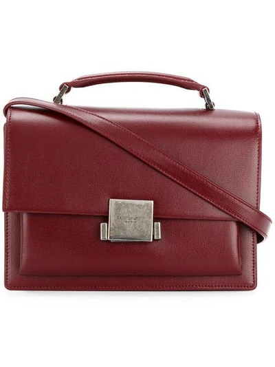 Shop Saint Laurent Bellechasse Leather Crossbody Bag In Red