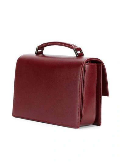 Shop Saint Laurent Bellechasse Leather Crossbody Bag In Red