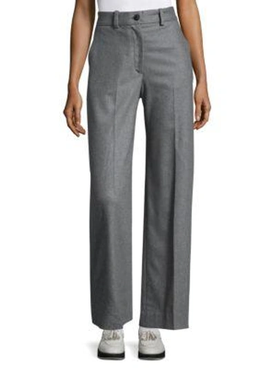 Shop Rag & Bone Crane High-rise Wool-blend Tailored Pants In Heather Grey