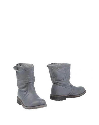 Shop Bikkembergs Ankle Boot In Grey