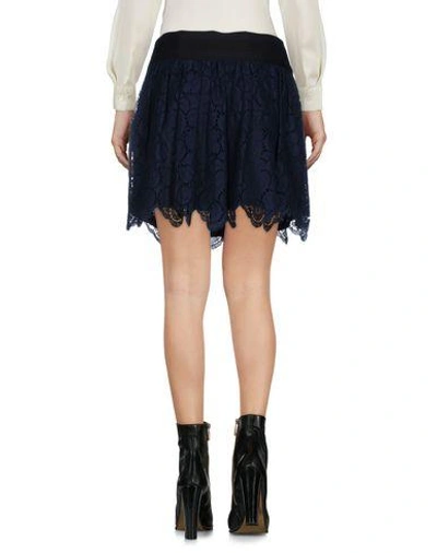 Shop Milly Mini Skirt In Dark Blue