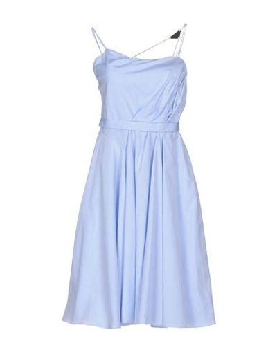 Shop Chalayan Knee-length Dresses In Sky Blue