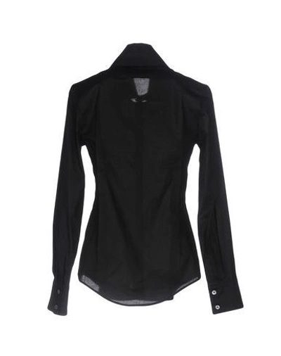 Shop Vivienne Westwood Anglomania Solid Color Shirts & Blouses In Black