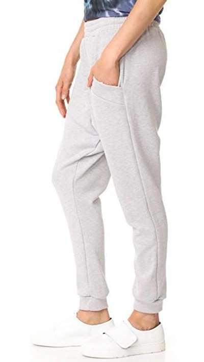 Shop Baja East Ankle Joggers In Light Grey