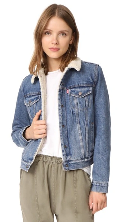 Levi's Original Sherpa Trucker Jacket In Extremely Lovable | ModeSens