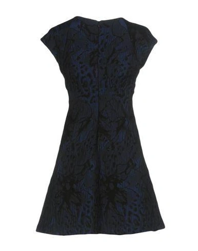 Shop Emporio Armani Short Dresses In Dark Blue